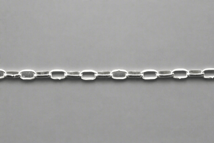 Oval Link Chain Sterling Silver Necklace - Elegant Jewelry for Women, Perfect for Everyday Wear & Special Occasions