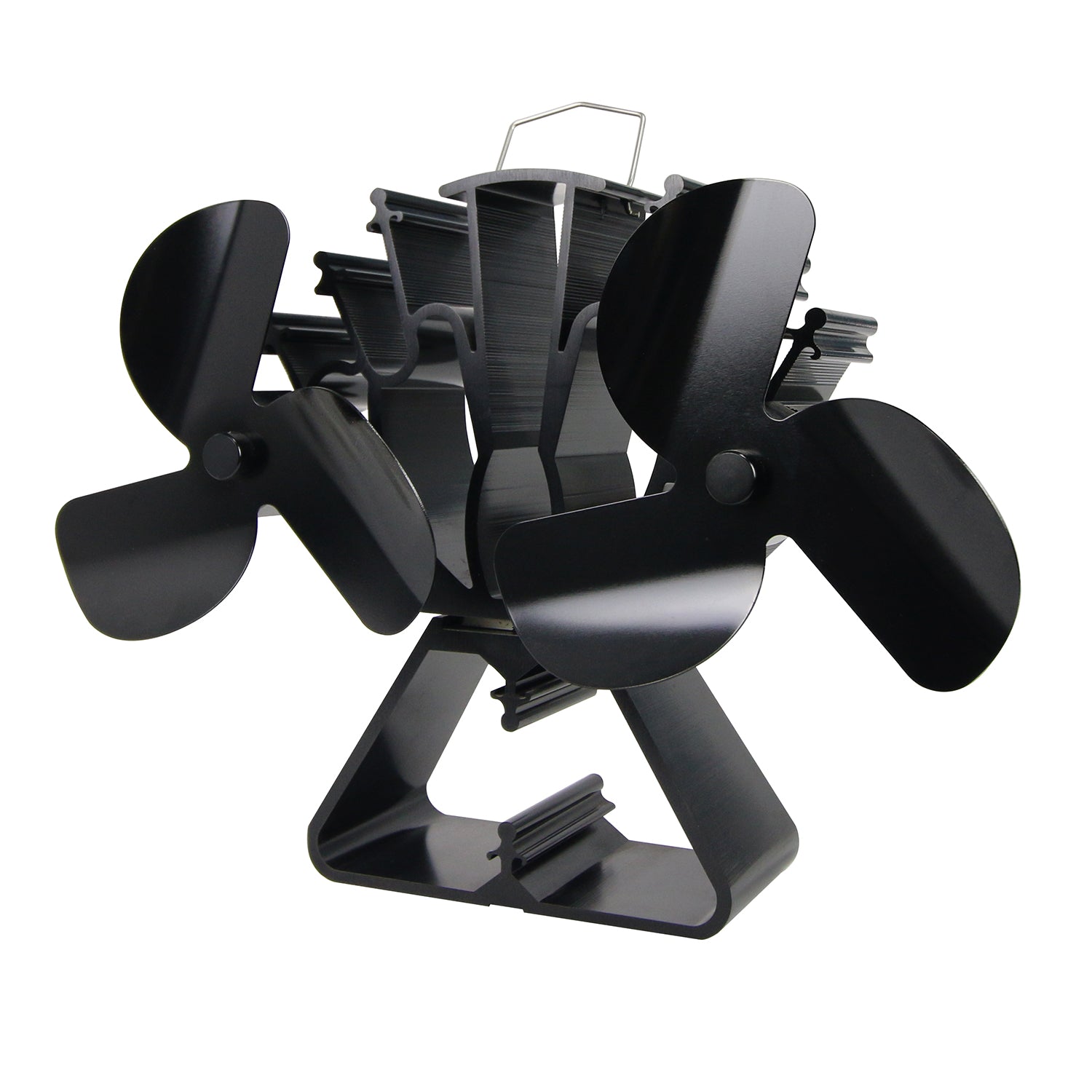 6-Blade Wood Stove Fan with Large Airflow - VDSF636BM - Efficient Heat Distribution for Fireplace, Home & Cabin Heating
