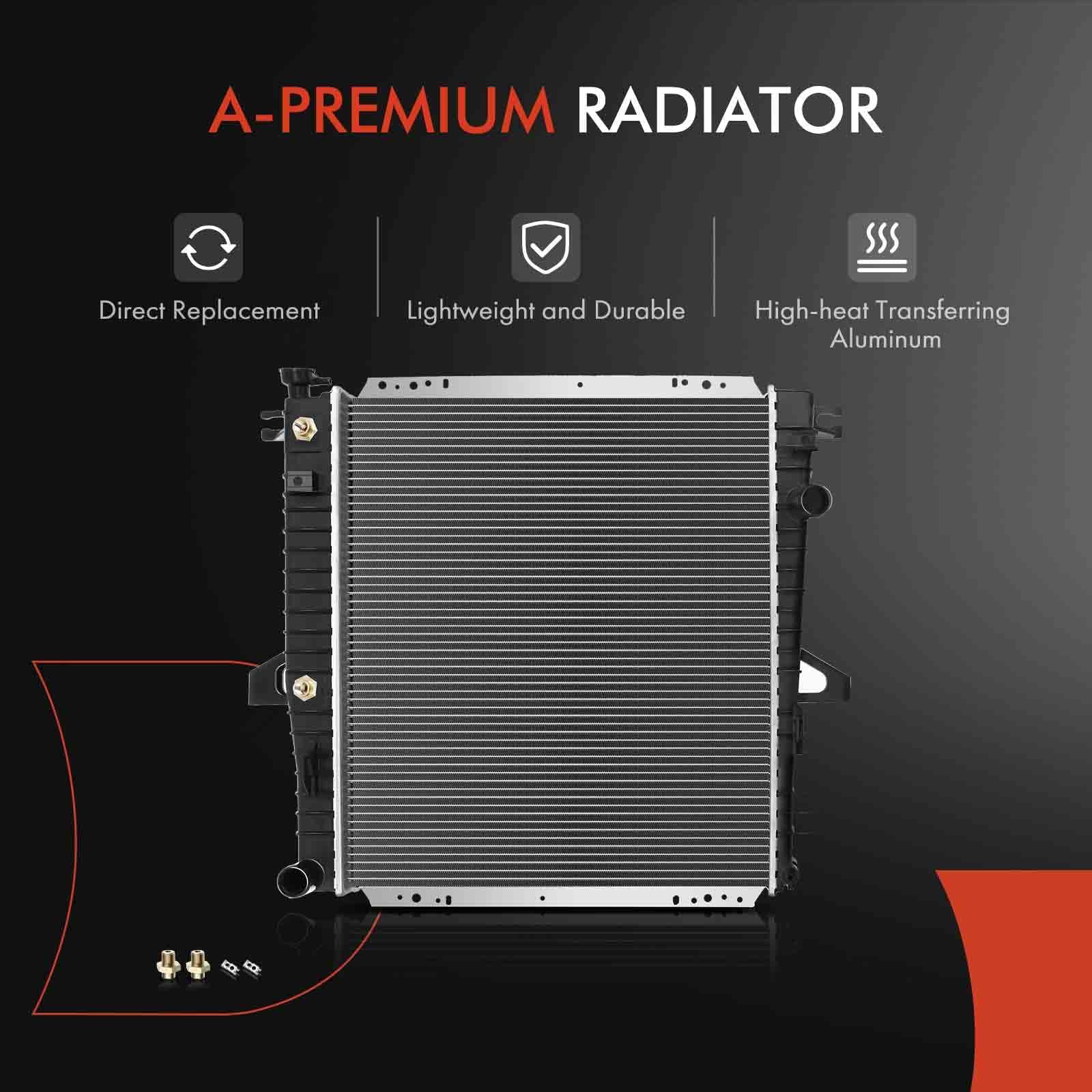 Premium Aluminum Engine Coolant Radiator with Transmission Oil Cooler - Compatible with Ford Explorer 1998-2001, Ranger Sport Trac 1998-2011 & Mazda B3000/B4000 3.0L 4.0L - Direct Replacement for #6L5Z8005DA - Perfect for Off-Roading, Towing & Heavy-Duty Use