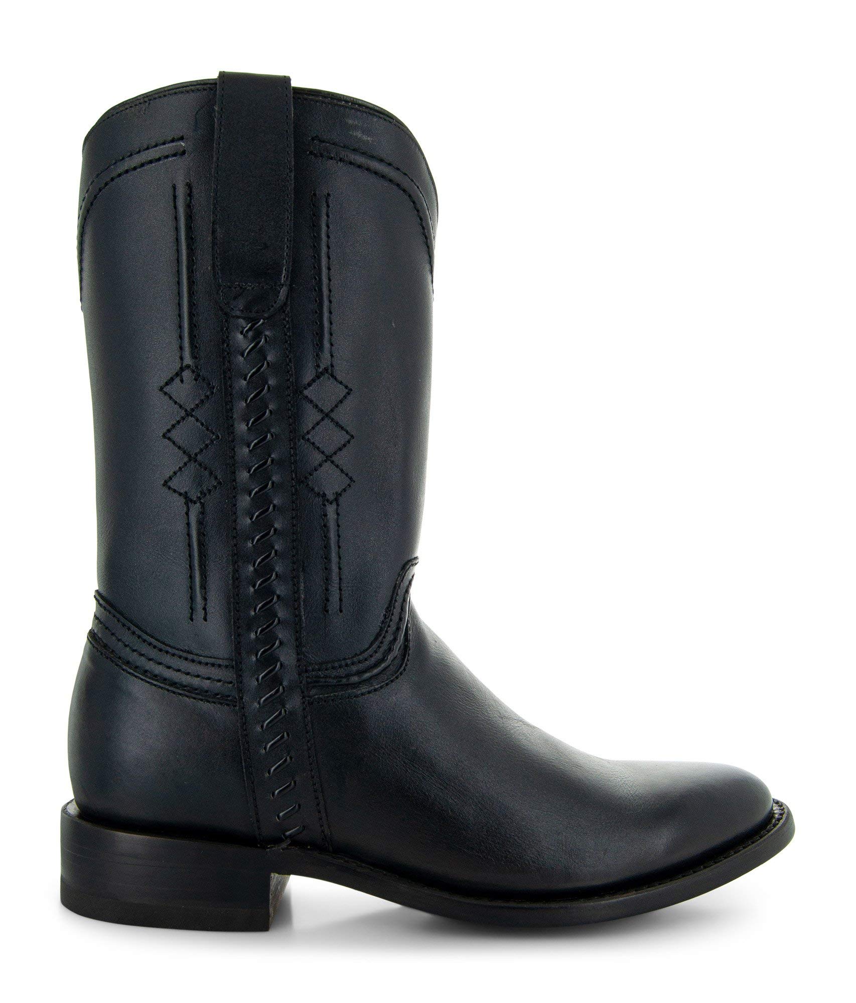 Soto Boots Men's Roper Cowboy Boots H4003 - Genuine Leather Western Boots for Men | Durable & Comfortable for Riding, Work & Casual Wear