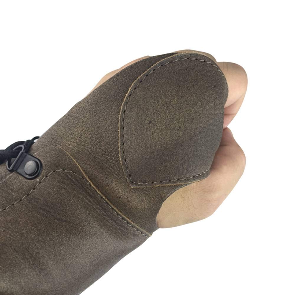 Handmade Leather Arm Guard for Archery - Protective Bow Shooting Glove for Target Practice & Hunting Accessories