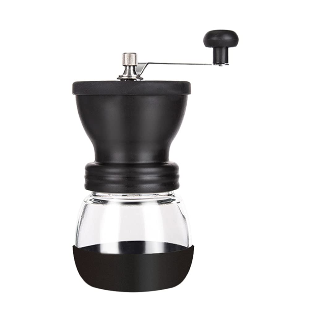 DOITOOL Vintage Wooden Manual Coffee Bean Grinder - Hand Crank Coffee Mill for Espresso, French Press & Drip Coffee - Perfect for Home, Office & Camping Use