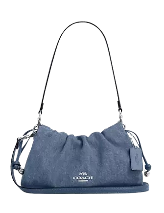 Coach Faye Shoulder Bag with Ruching - Stylish Leather Crossbody Purse for Women, Perfect for Work, Travel & Everyday Use