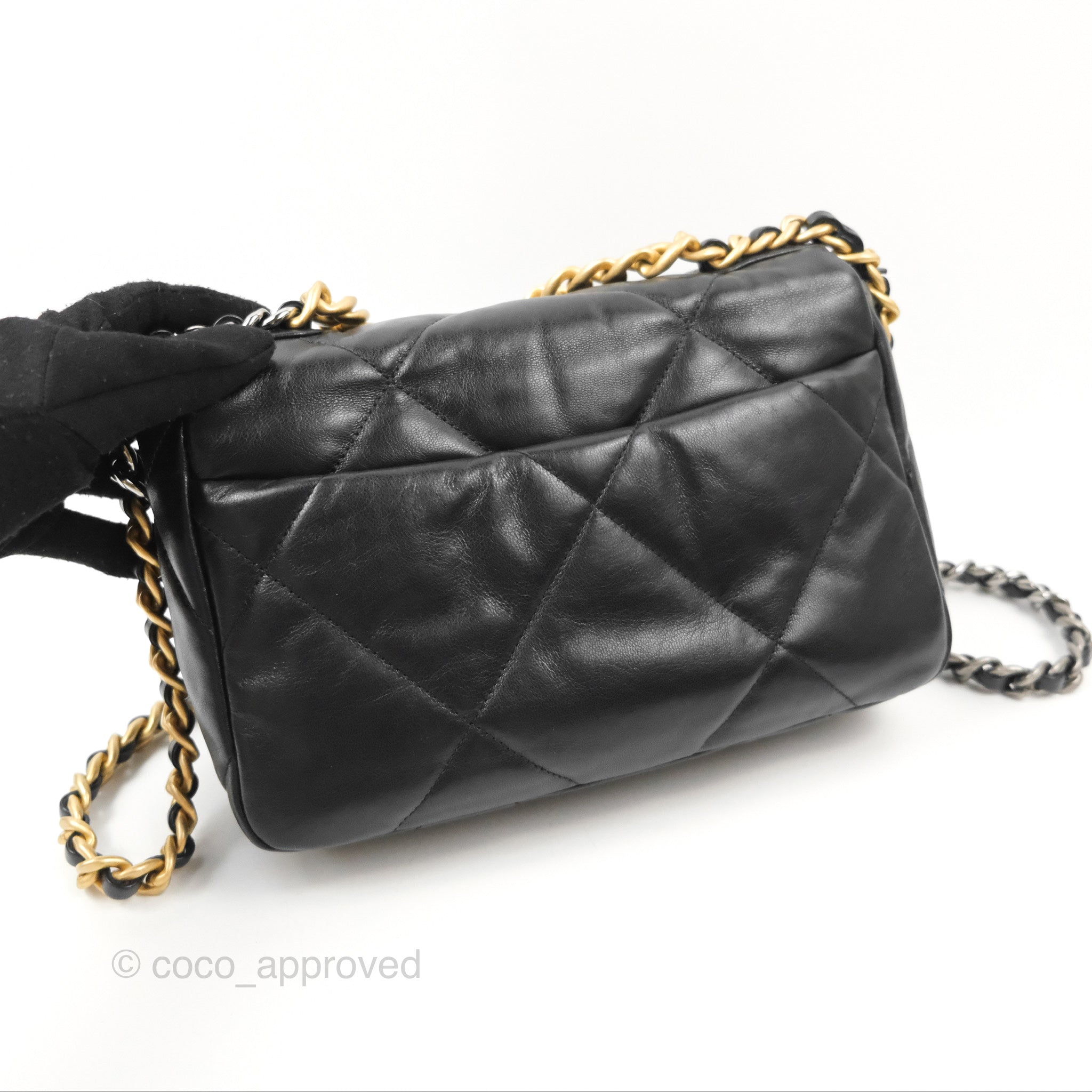 Chanel 19 Small Handbag Black Mixed Hardware - Luxury Designer Shoulder Bag for Women, Perfect for Date Night & Evening Events