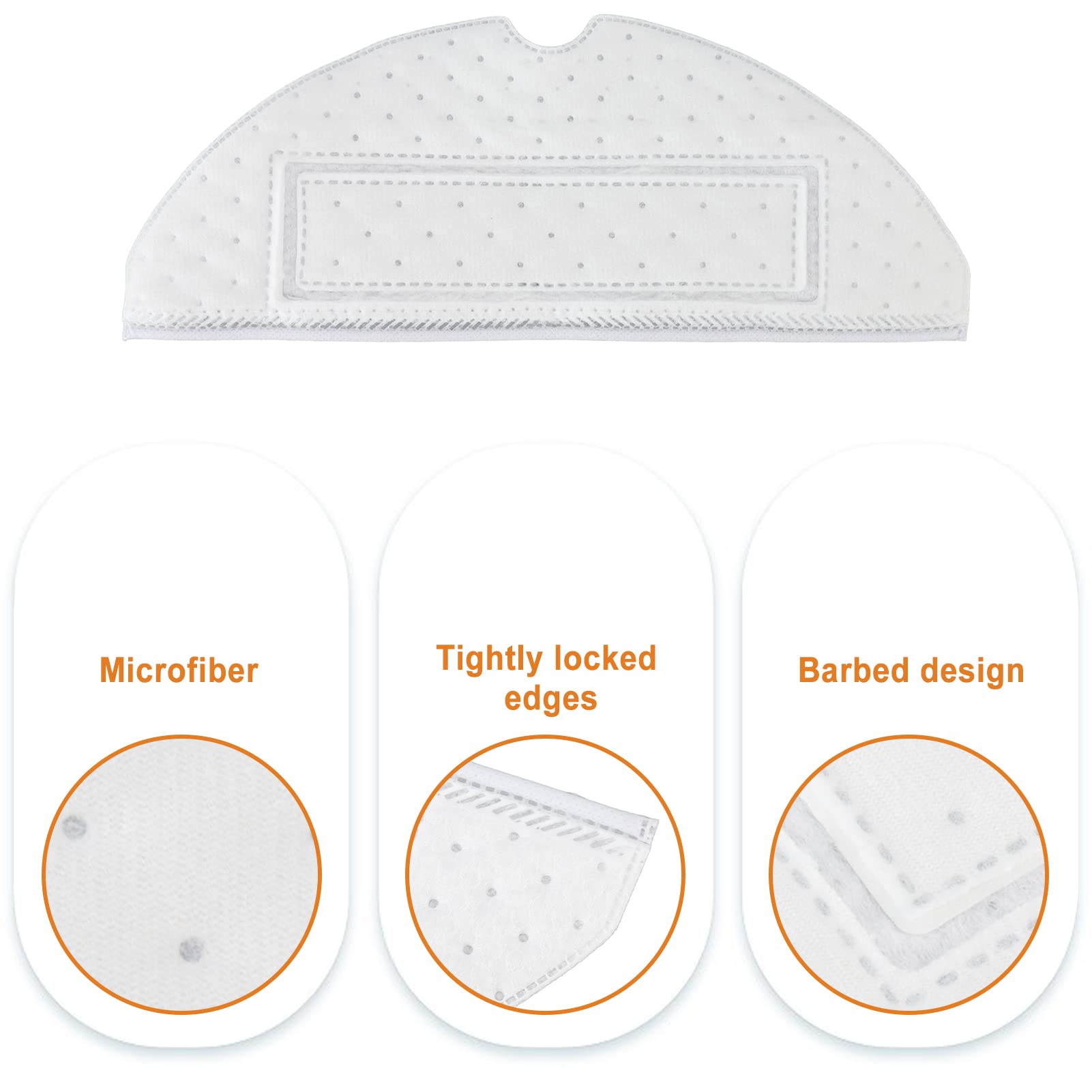 20pcs Disposable Mop Pads for Xiaomi Roborock S7/S7+/T7s/T7 Splus - Super Absorbent, Easy to Install Wet Cleaning Pads - Perfect for Hardwood Floors, Tile & Pet Hair Removal