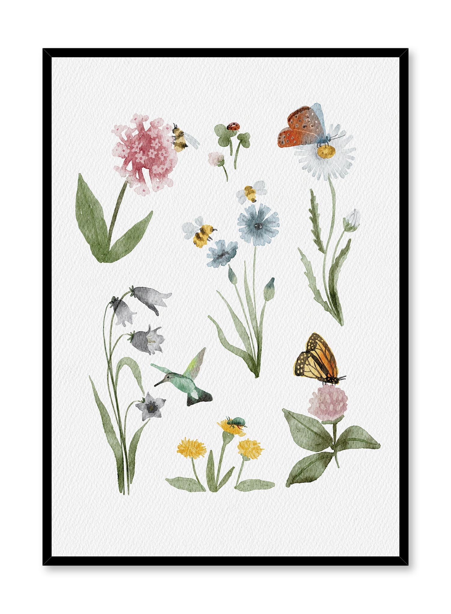 Pollinators Poster - Educational Wall Art for Classrooms & Nature Lovers | Perfect for Home, School & Office Decor