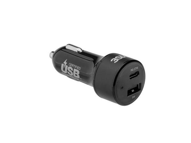 3sixT 27W USB C PD Fast Car Charger - Quick Charge for iPhone, Samsung, Google Pixel - Perfect for Road Trips & Long Commutes