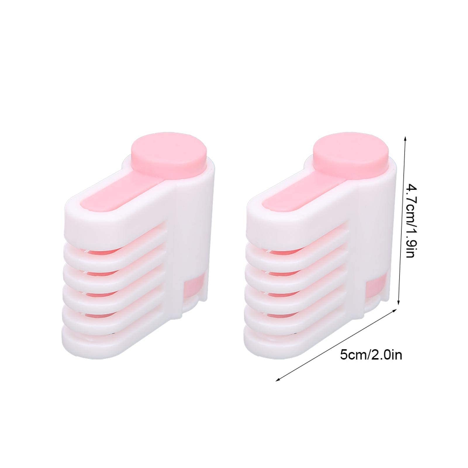 2Pcs Adjustable Cake Leveler Slicer - 5 Layer Cake & Bread Slicing Tool for Baking, DIY Desserts - Perfect for Home Kitchen & Professional Bakeries (Pink) - Ideal for Birthday Cakes, Wedding Cakes & Loaf Bread Cutting