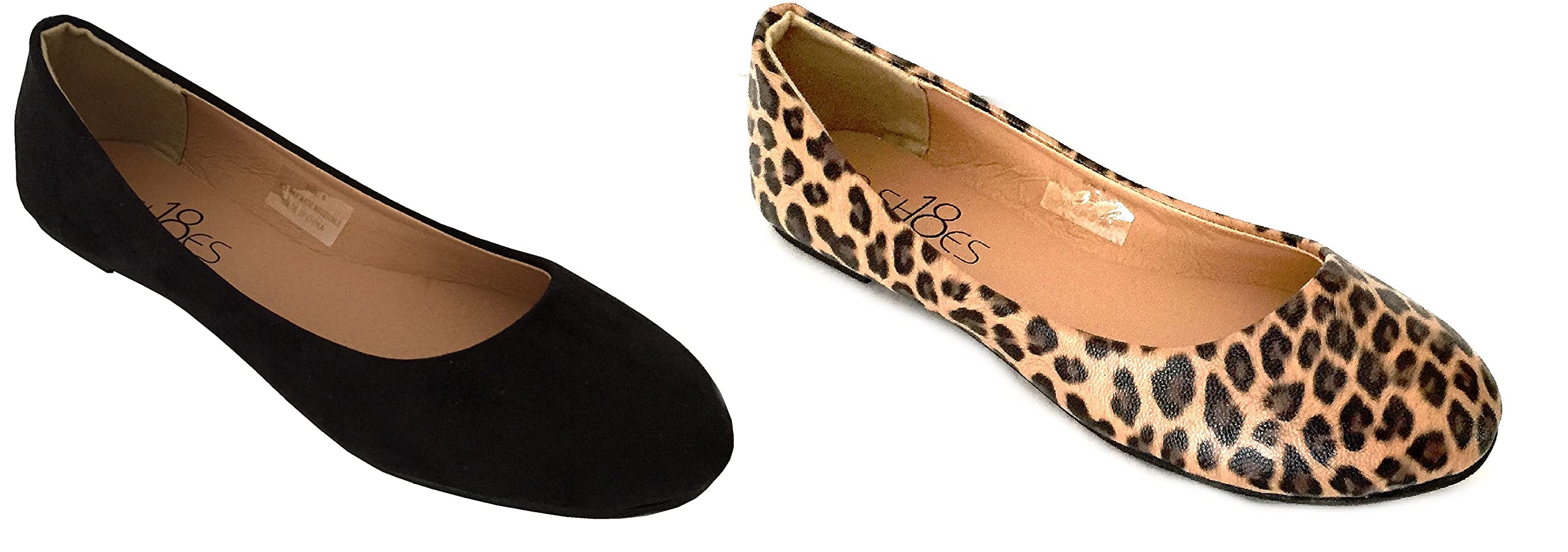 Women's Round Toe Ballet Flats - 2 Pack Comfortable Slip-On Shoes for Work, Casual & Travel | Shoes8teen