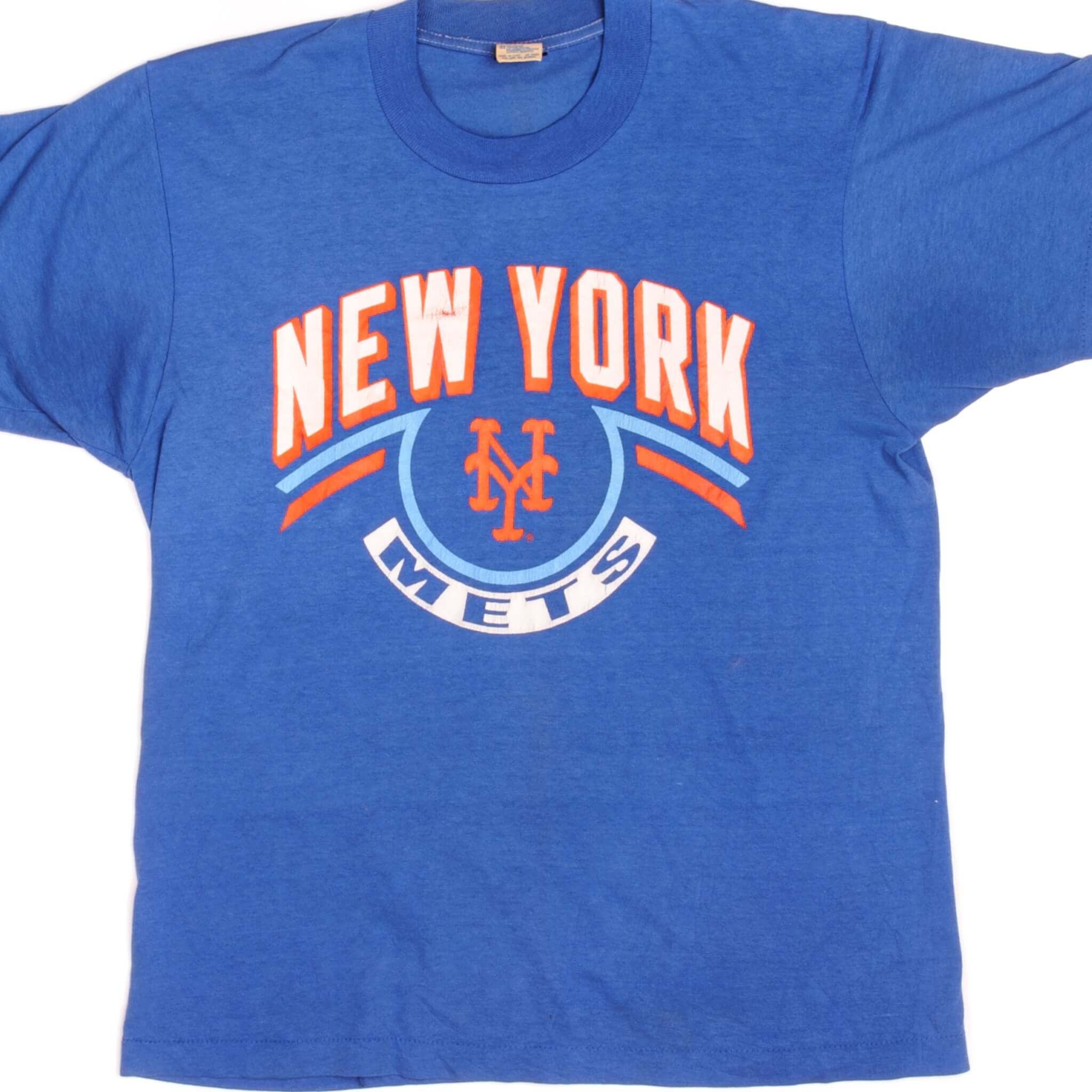 Vintage Champion MLB New York Mets Tee Shirt - 1980s Retro Baseball T-Shirt - Medium Size - Made in USA - Perfect for Sports Fans, Casual Wear & Vintage Collectors