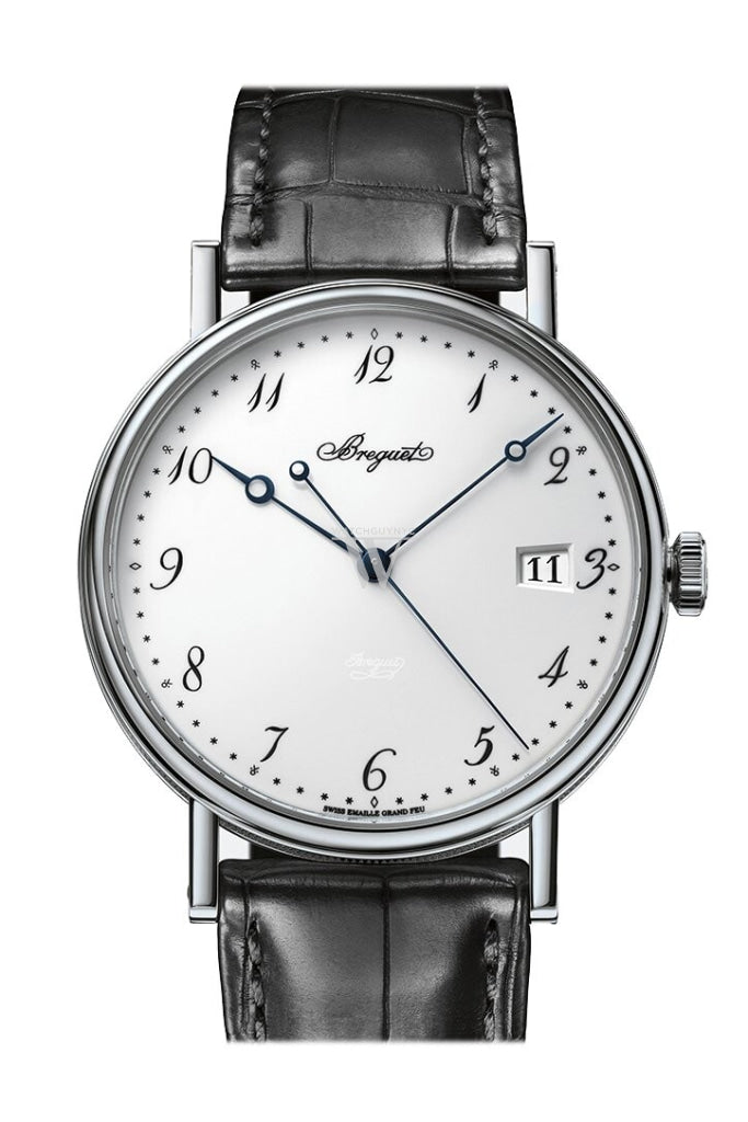 Breguet Classique 5177BB299V6 Automatic White Gold Watch with White Enamel Dial - Luxury Dress Watch for Men, Perfect for Formal Events & Business Occasions