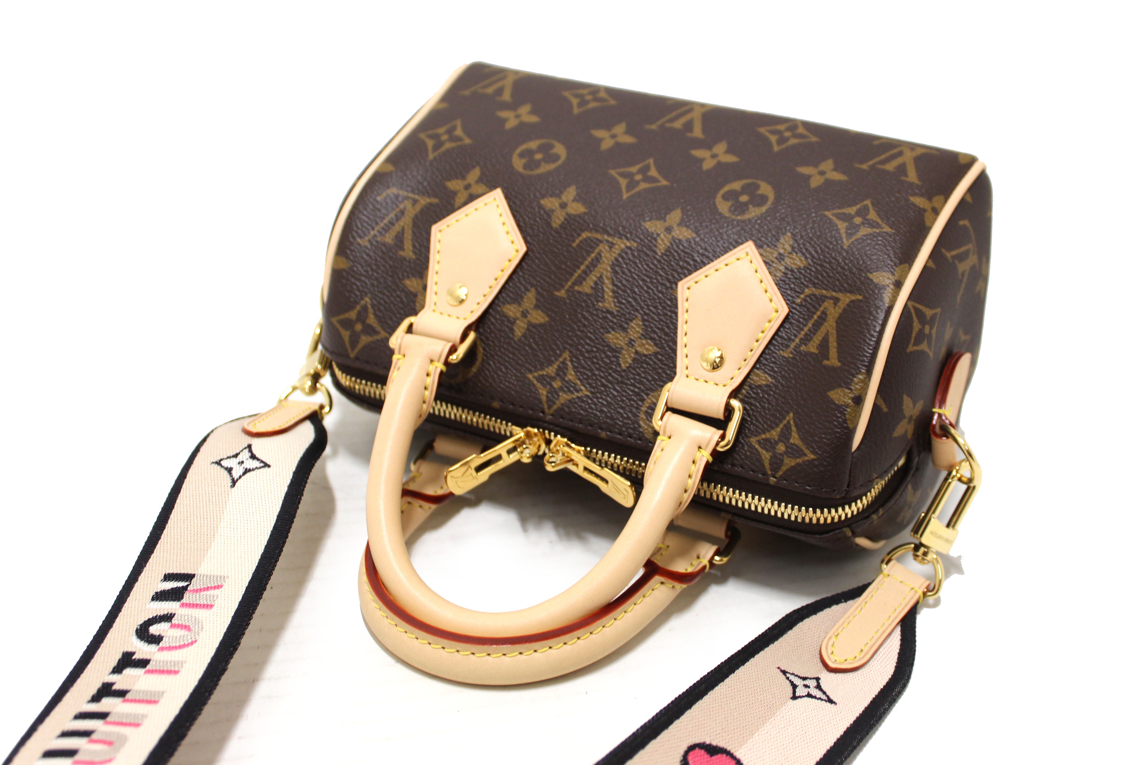 Authentic Louis Vuitton Monogram Speedy 20 Bandoulière Crossbody Bag - Luxury Designer Handbag for Women, Perfect for Everyday Use, Travel & Special Occasions