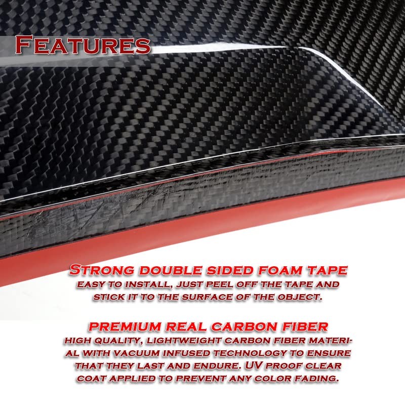 2012-2019 Volkswagen Passat Rear Trunk Lid Spoiler Wing - 100% Real Carbon Fiber PSM-Style Lip Spoiler | Enhances Aerodynamics & Sporty Look | Perfect for Car Enthusiasts & Performance Upgrades
