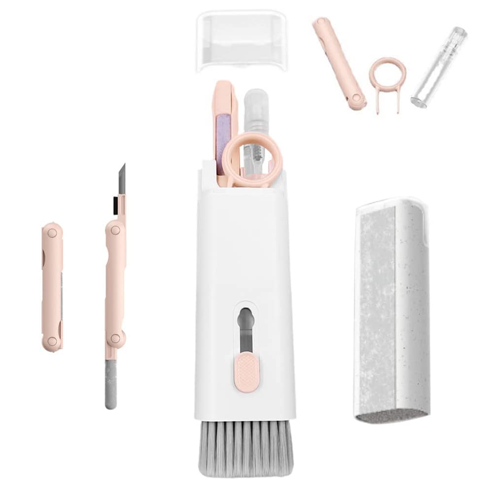 7 in 1 Electronics Cleaning Kit - Keyboard, Headset & Earbud Cleaning Tools with Brush Set | Portable & Lightweight for Computer, Gaming, Office & Travel Use