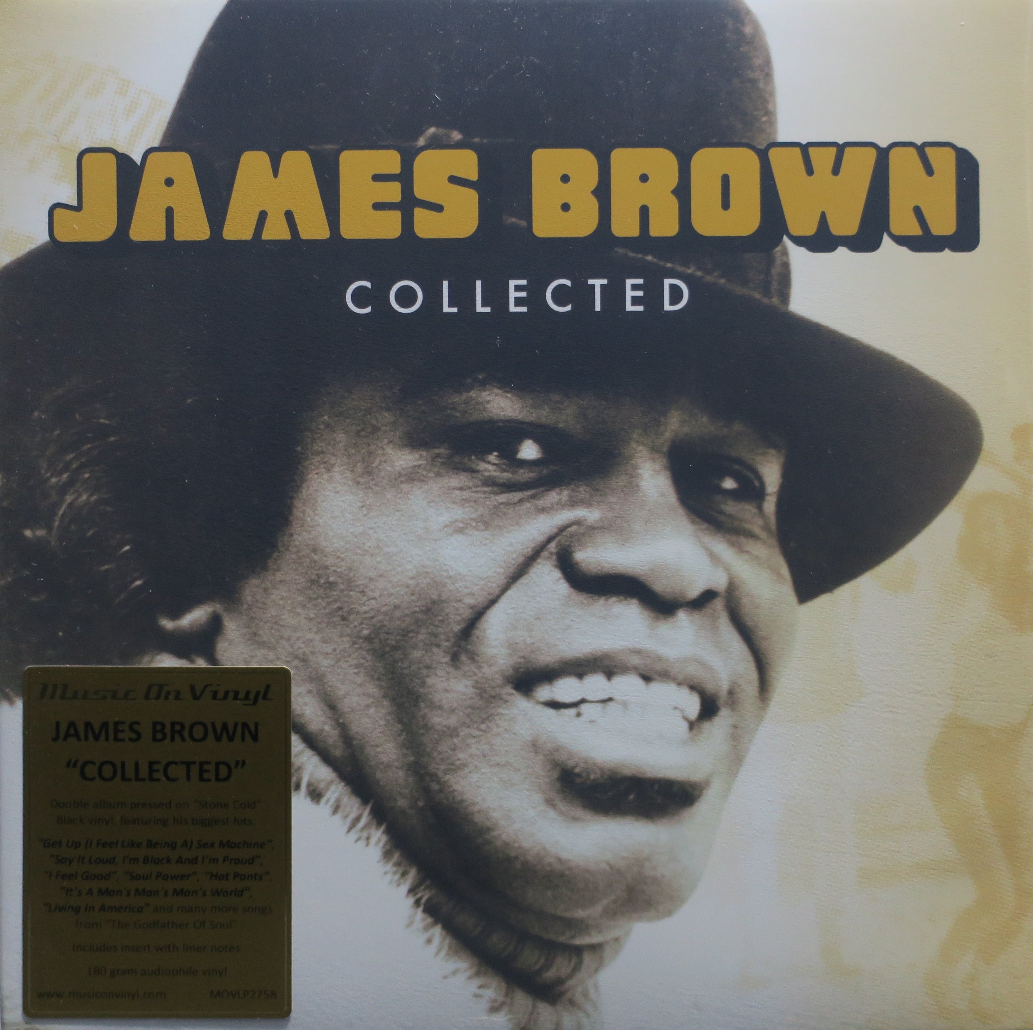 James Brown 'Collected' 180g Vinyl 2LP Record - Classic Soul & Funk Music for Home Listening and DJ Mixing