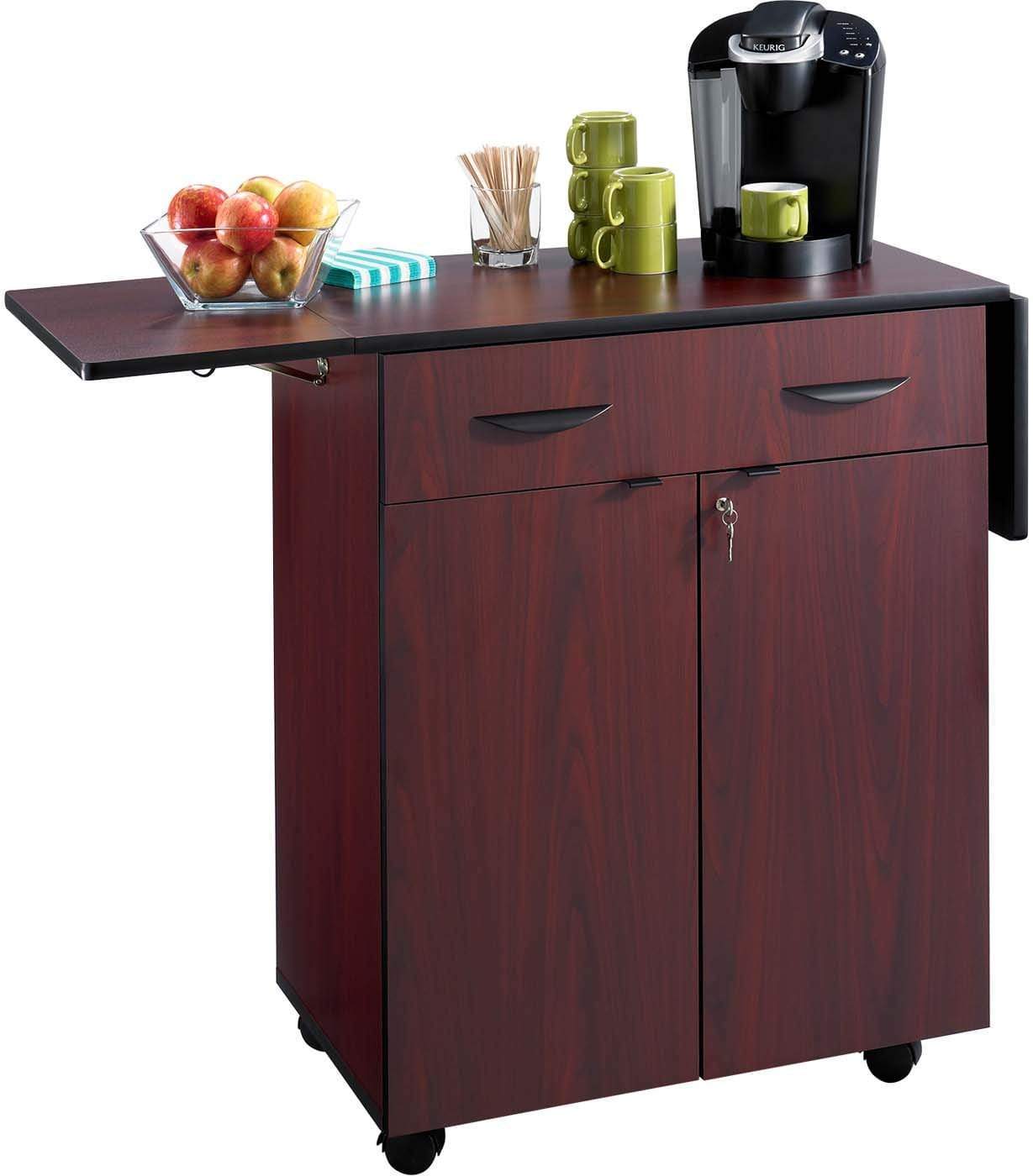 Premium Beverage Cart for Hospitality Service - Stainless Steel Drink Trolley with Wheels [8962] - Ideal for Hotels, Restaurants, and Event Catering
