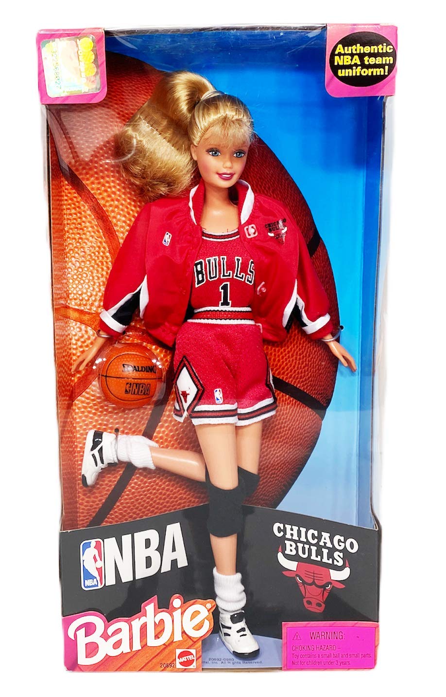 1998 NBA Chicago Bulls Barbie Doll - Limited Edition Collectible Toy for Basketball Fans & Barbie Collectors - Perfect for Display, Gifts, and Nostalgic Sports Memorabilia