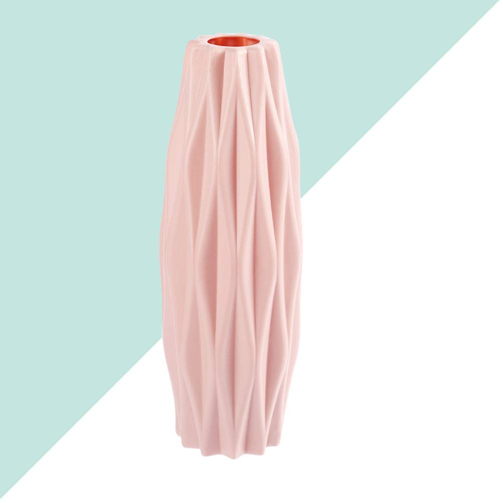 SUPVOX Pink Modern Flower Vase - Elegant Home Decor Floral Vase for Living Room, Wedding Centerpiece, Dining Table & Event Decoration | Perfect for Home, Office & Special Occasions