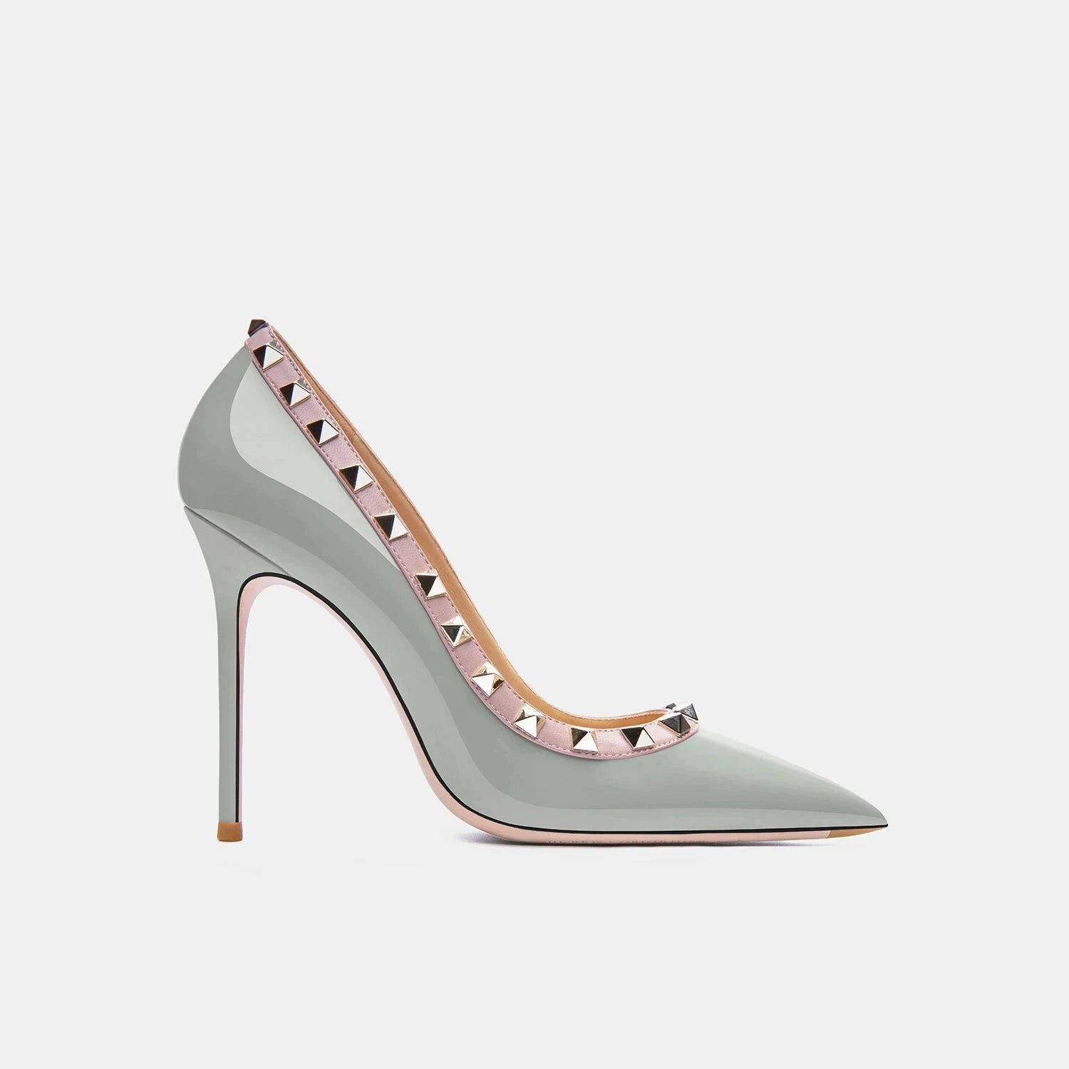 Luxury Women's Genuine Leather Stiletto Heel Pumps with Willow Nail Design - Elegant High Heels for Party, Evening, Wedding & Formal Dress Occasions