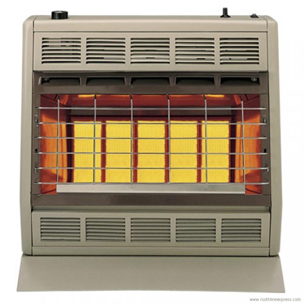 Empire SR30WLP VF 30,000 BTU Infrared Heater with Manual Control for Patio, Garage & Workshop - Propane (LP) Gas - Indoor/Outdoor Use