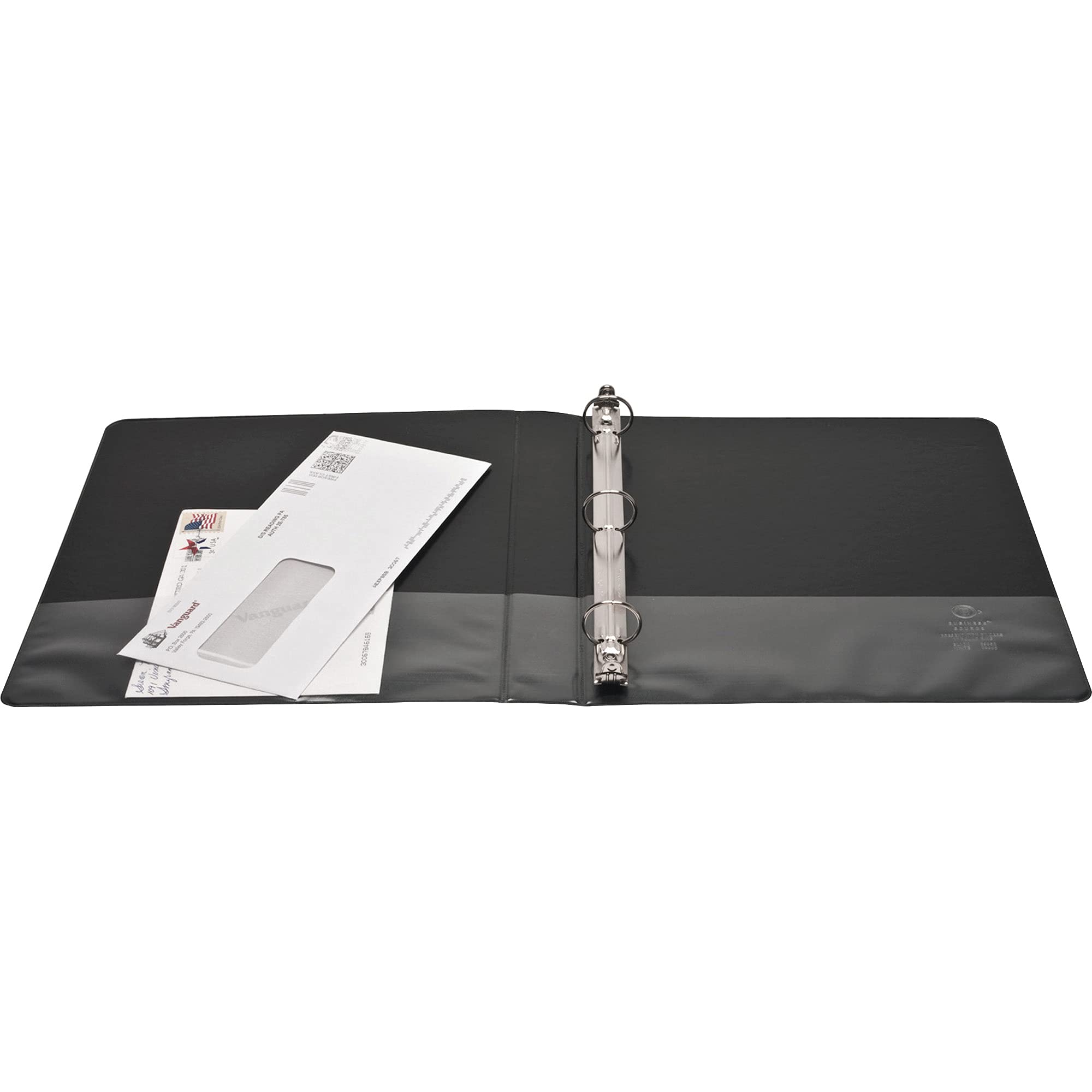 1 Inch 3 Ring Binder with Clear View Cover - Durable 6-Pack Black Binders for School, Office & Home - Holds 225 Sheets Each - Perfect for Presentations, Reports & Organization (Customizable Cover & Back)
