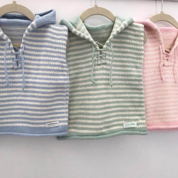 Mint natural stripe