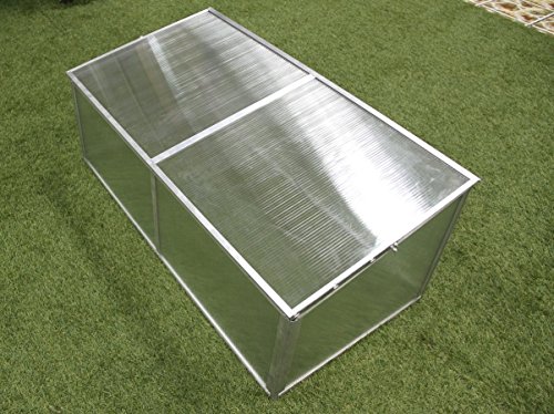 Foldable Aluminum Cold Frame Greenhouse - Portable Mini Greenhouse for Seedlings & Plants - Ideal for Home Gardening, Balcony, and Patio Use