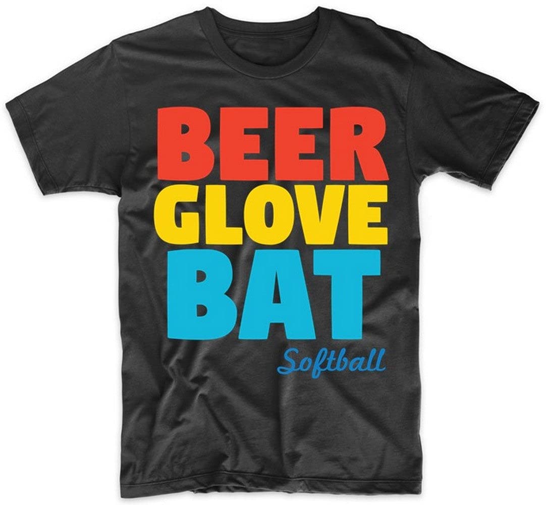 Premium Beer Glove Bat Softball T-Shirt for Men & Women - Comfortable Cotton Baseball Tee for Fans, Players & Casual Wear