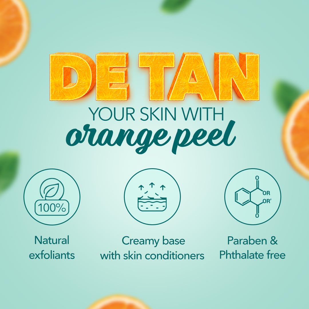 Himalaya Tan Removal Orange Face Scrub - 100g Exfoliating Cleanser for Brightening & Glowing Skin | Perfect for Daily Skincare Routine & Acne Treatment