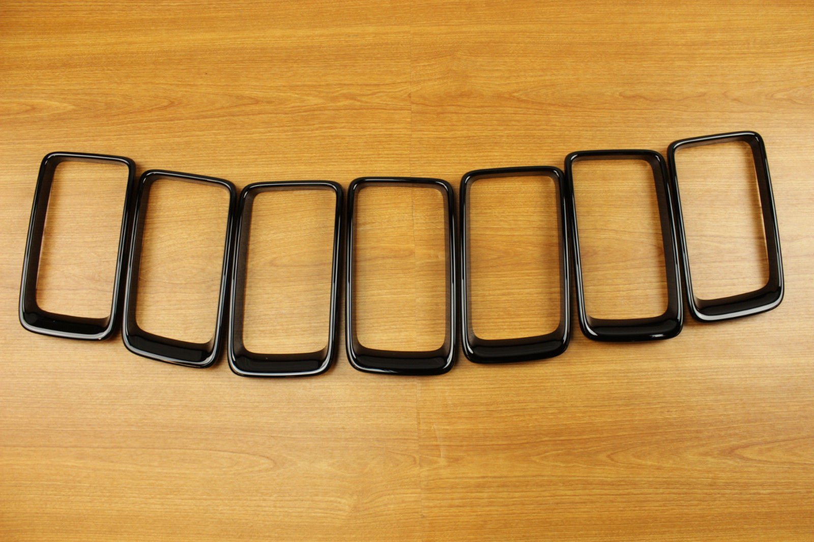 Jeep Grand Cherokee Gloss Black Trim Ring Grille Insert Set - Mopar OEM Replacement Part - Upgrade Your SUV's Front Grille for Enhanced Style & Protection
