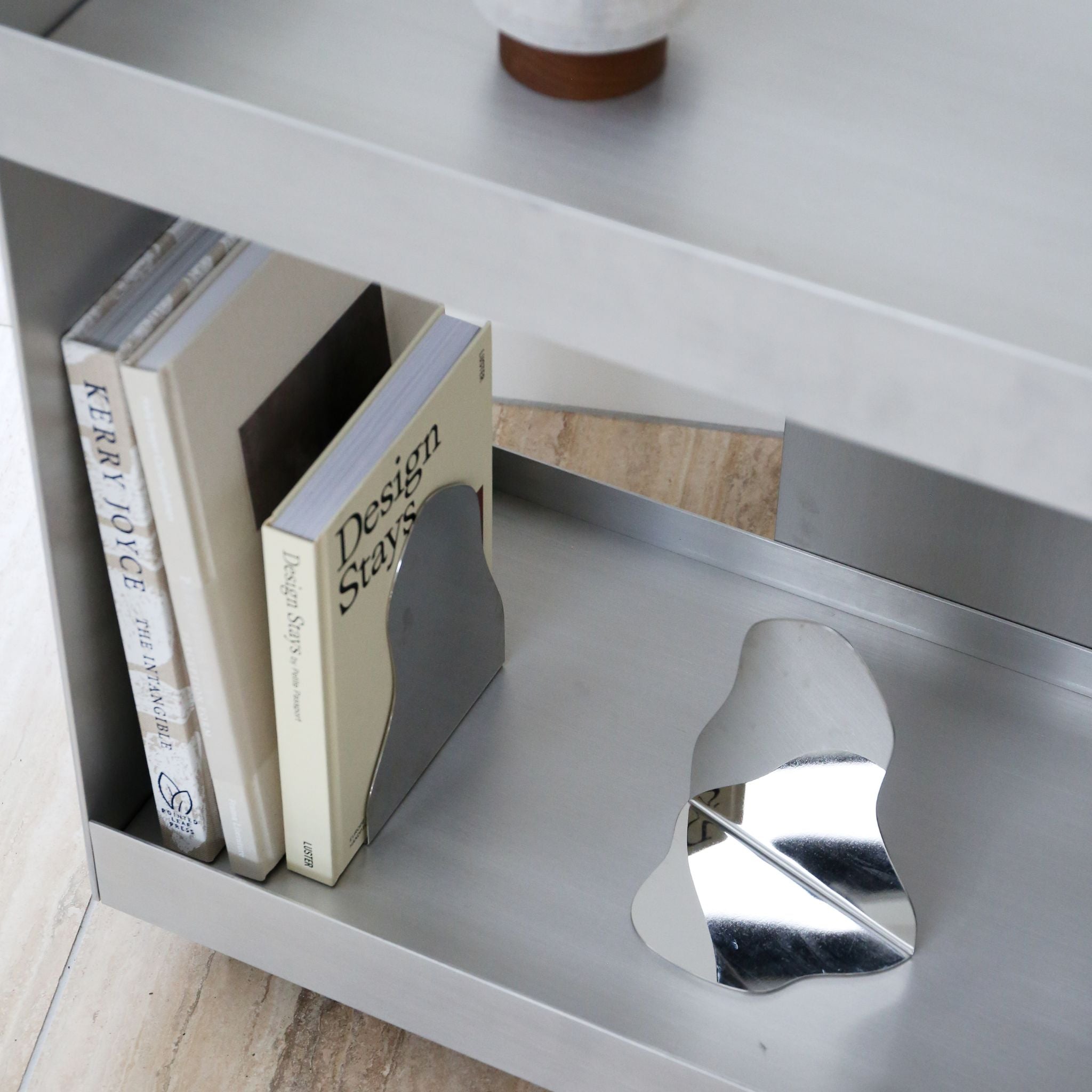 FERM LIVING Lager Trolley - Lightweight Aluminum Serving Cart with Wheels | Perfect for Home Bar, Outdoor Parties & Kitchen Storage