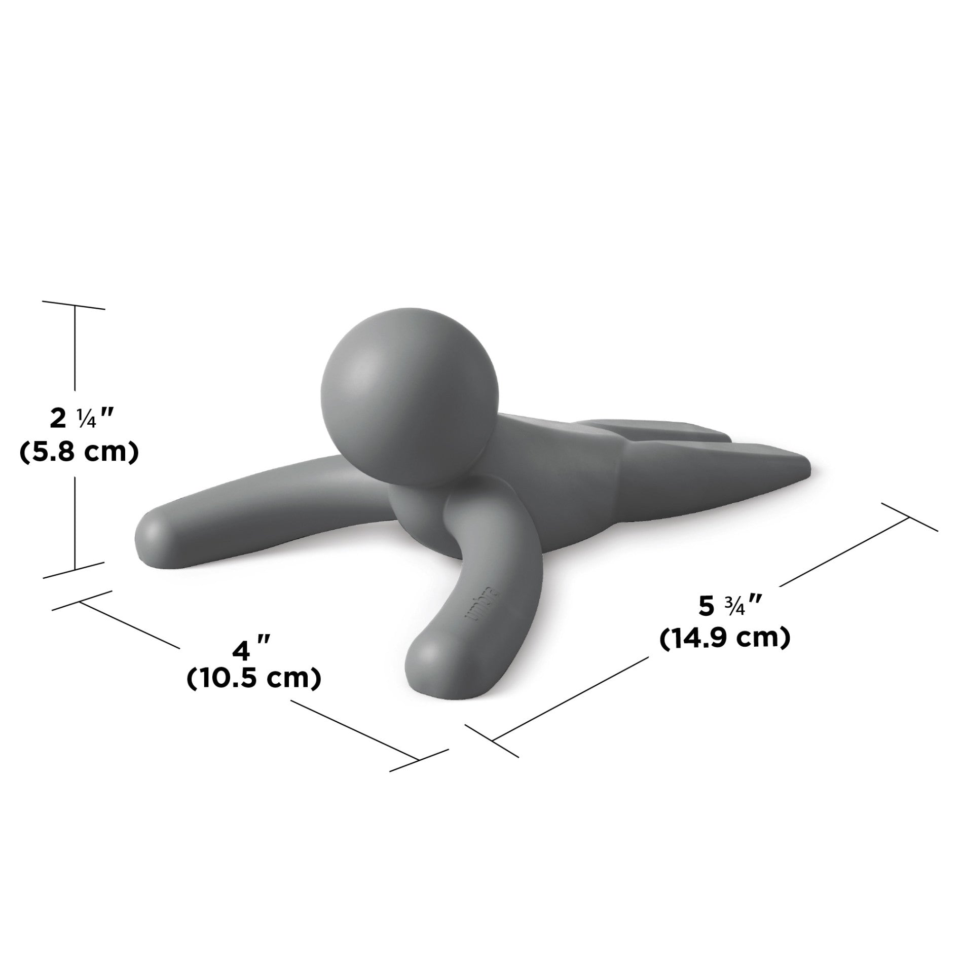 Buddy Doorstop 24545361 - Heavy Duty Door Stopper for Home, Office & Hotel - Non-Slip Rubber Base, Durable & Sturdy Design - Perfect for Holding Doors Open or Preventing Slamming