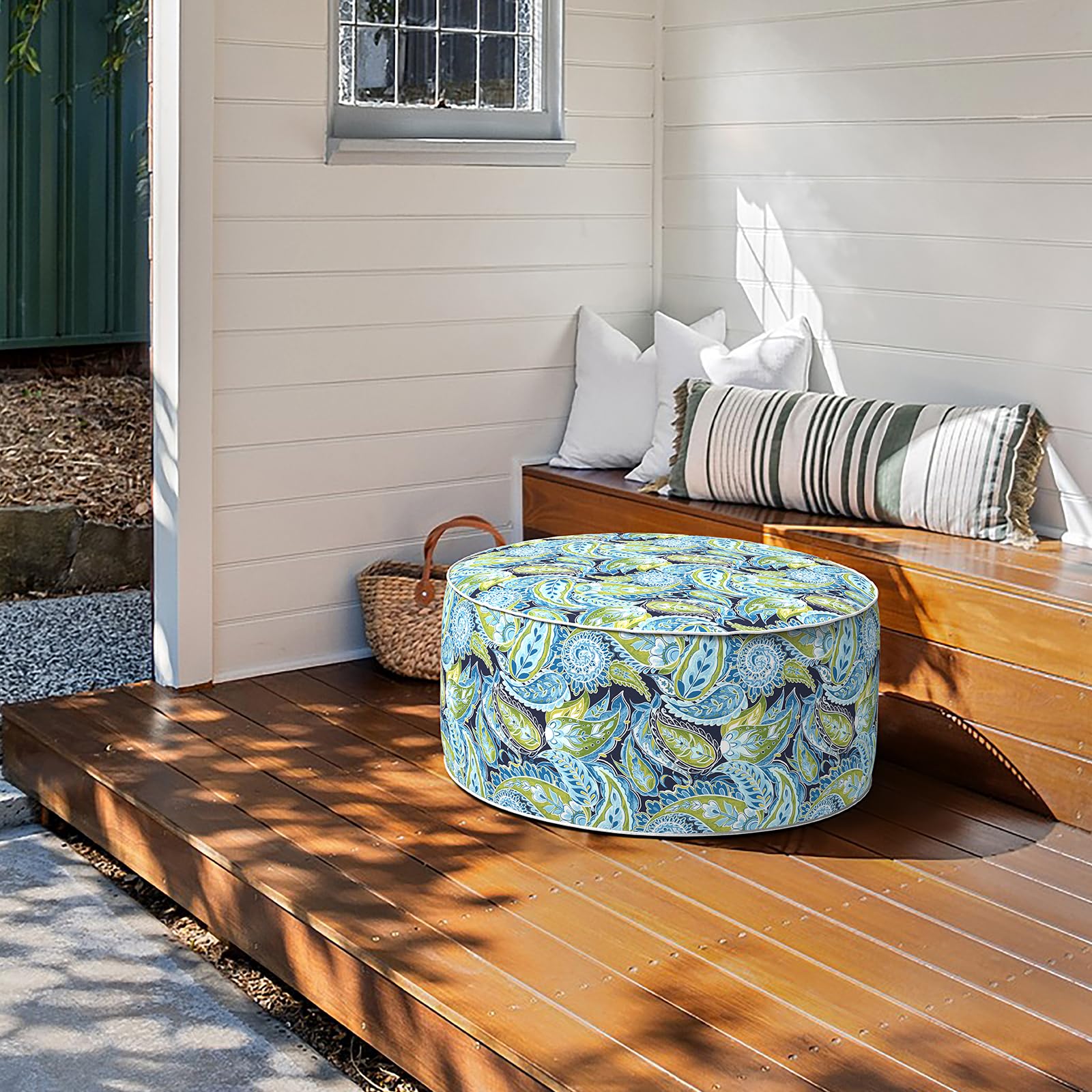Inflatable Ottoman Stool - 31