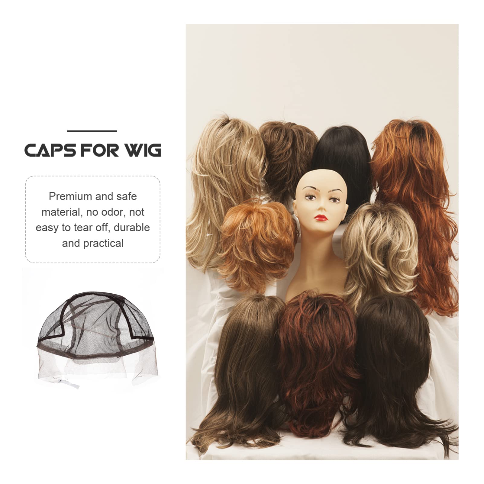 FOMIYES U-Shape Wig Net Cap for Lace Front Wigs - Breathable Mesh Polyester Wig Making Headband for Real Hair Wigs | Perfect for Cosplay, Costume Parties & Daily Hair Styling