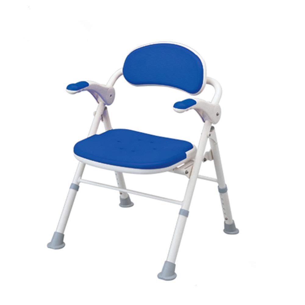Adjustable Shower Stool for Elderly - Non-Slip Bath Seat with Backrest - Comfortable Shower Chair for Seniors, Adults & Kids - Perfect for Bathroom Safety and Relaxation