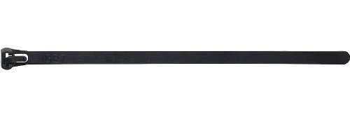 Wheels Manufacturing Reusable Cable Zip Ties 200mm (8 Inch) Black - Heavy Duty Wire Management for Bikes, Electronics & Home Organization