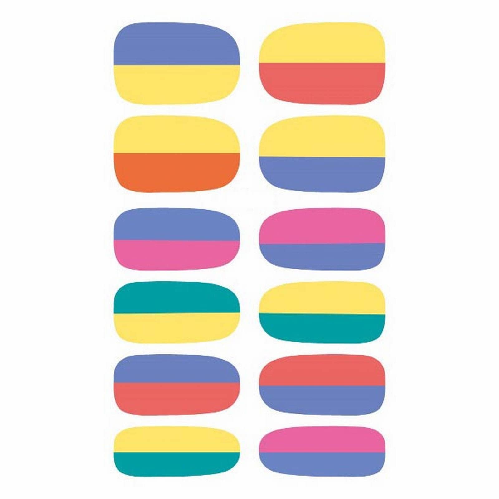 Gradient Nail Stickers for Women - Waterproof Self-Adhesive Toe Nail Art for DIY Decoration at Home & Salon