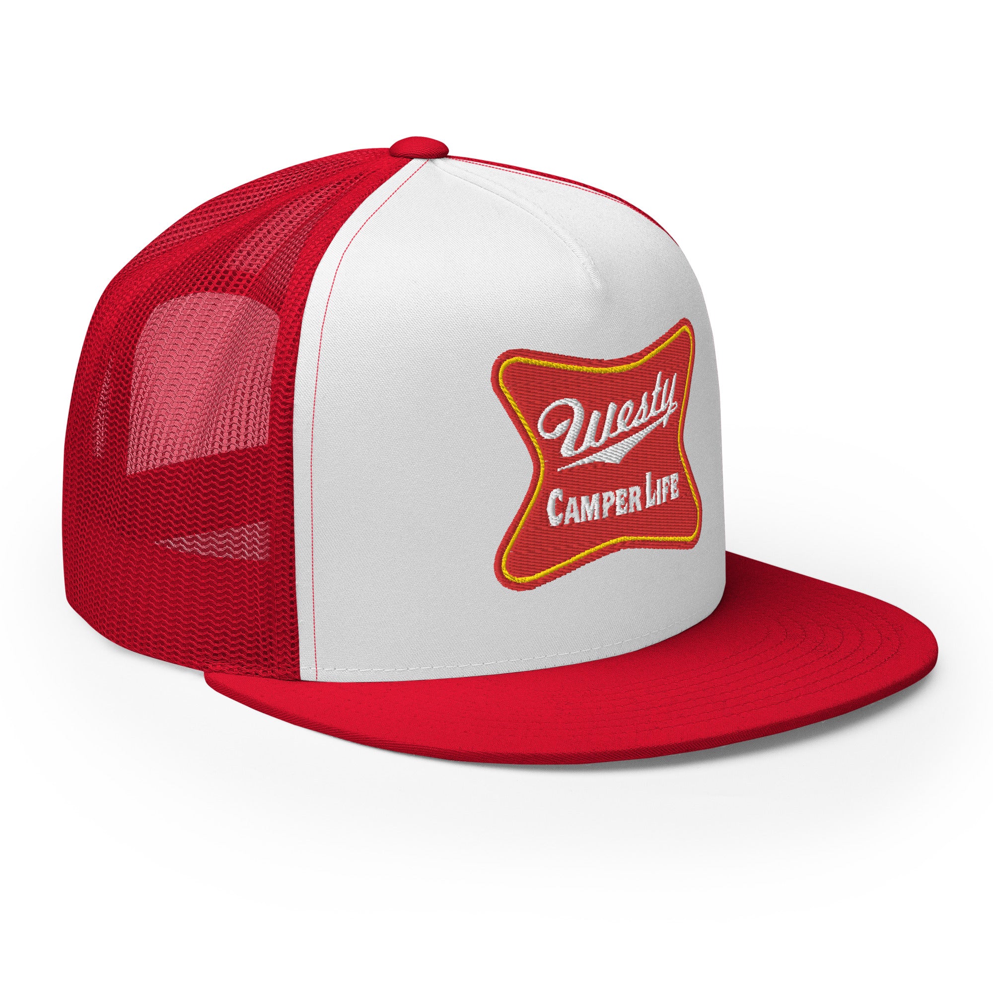 Westy Camper Life Trucker Hat - Vintage Style Adjustable Baseball Cap for Outdoor Adventures, Road Trips & Camping