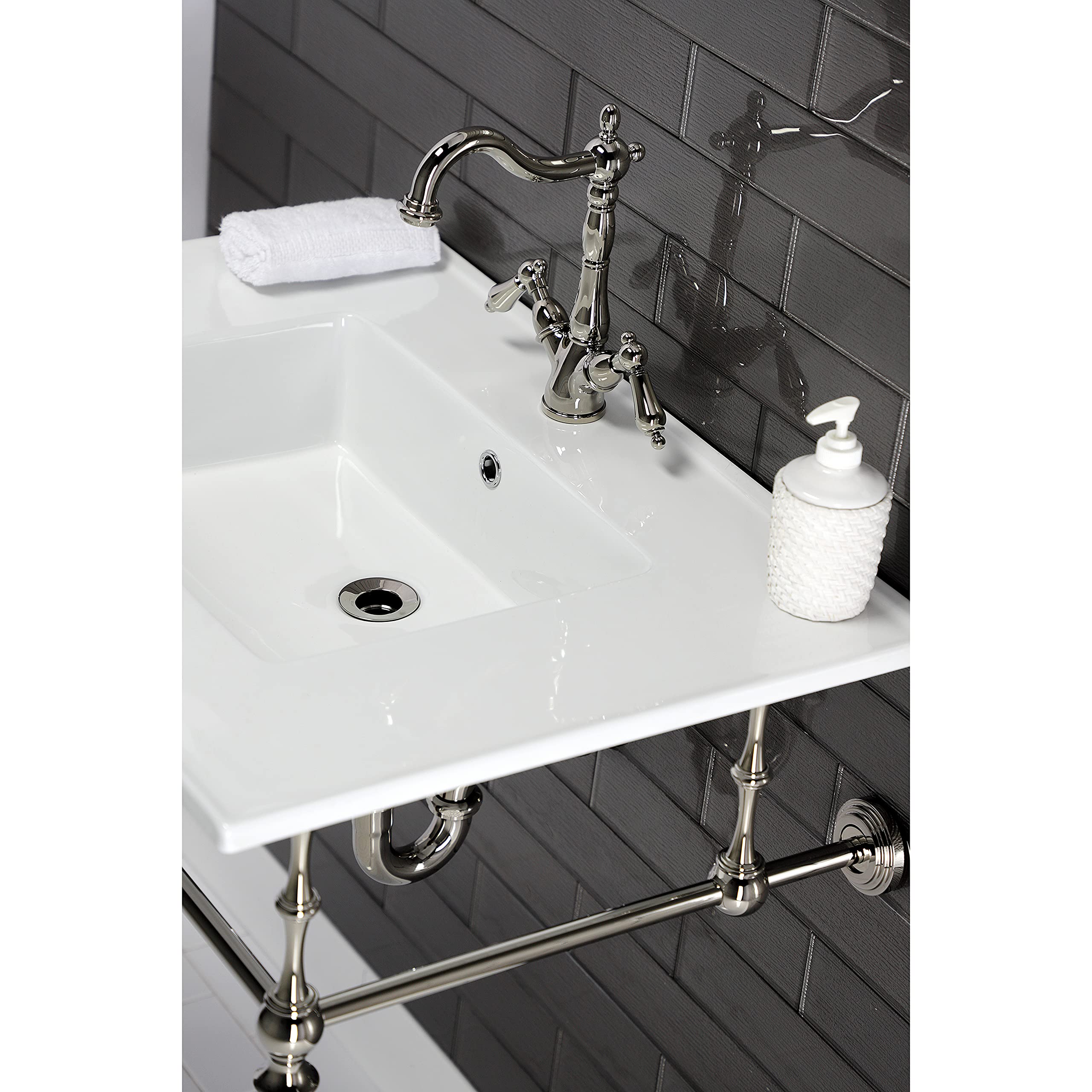 Kingston Brass LBT312271 Continental White Vanity Sink Top - Perfect for Bathroom Remodeling & Modern Home Decor