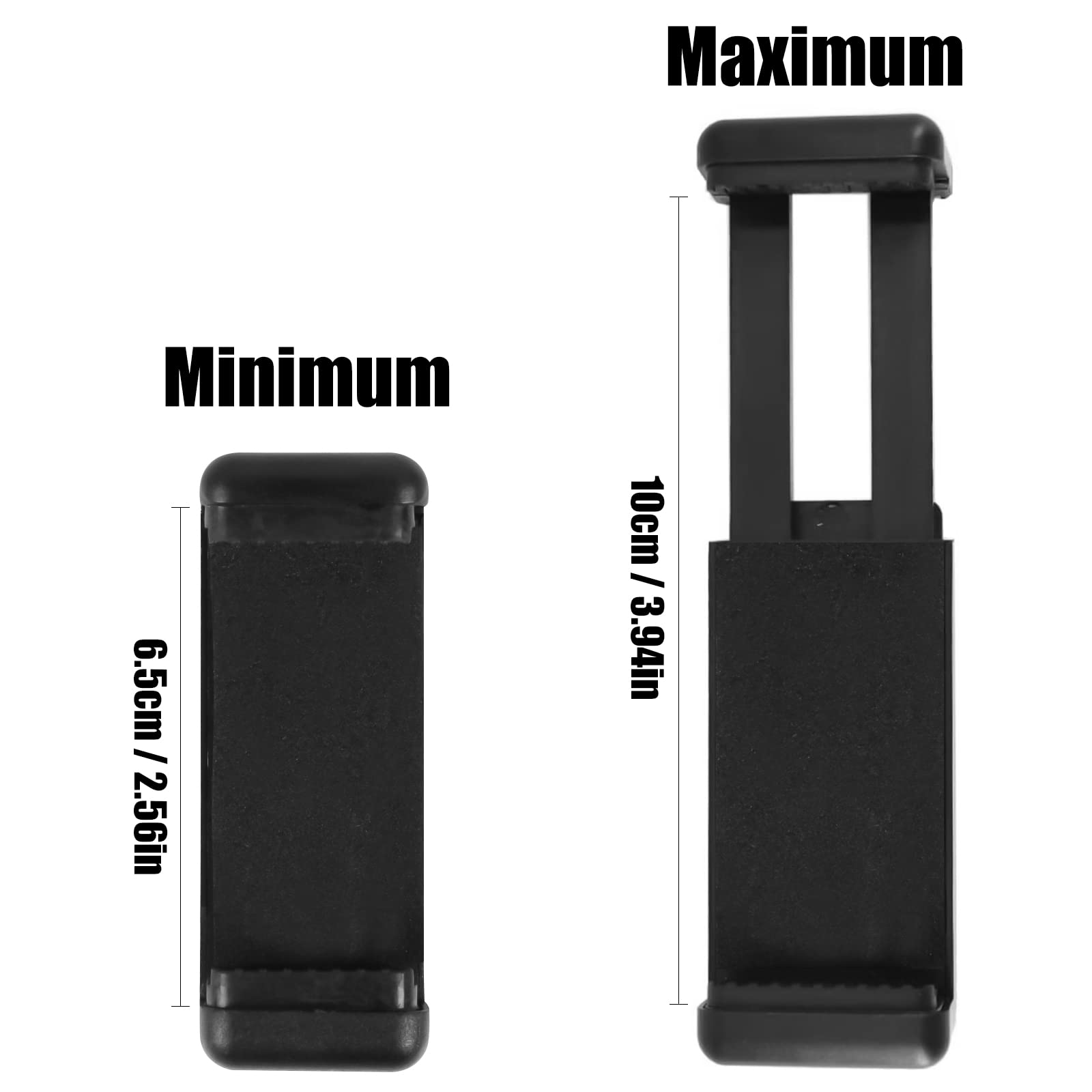 Universal Phone Tripod Mount Adapter - Adjustable Phone Holder Clip for Monopod, Selfie Stick & Flexible Tripods | Compatible with iPhone, Samsung & Most Smartphones | Perfect for Travel, Vlogging & Photography (1 Pack)