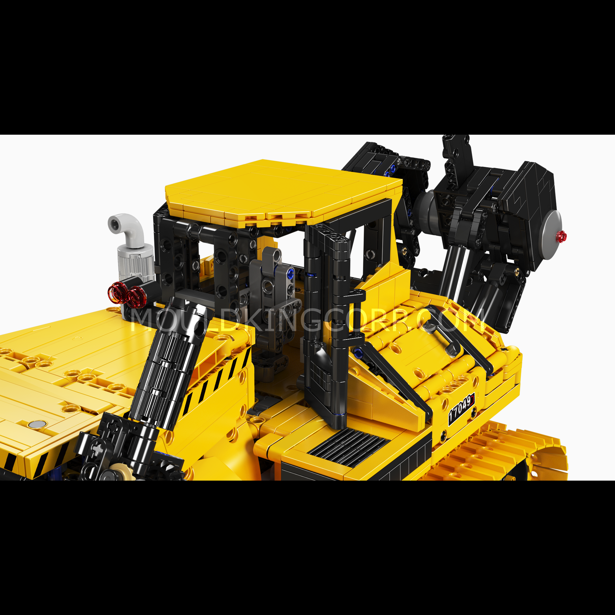 MOULD KING 17049 Liebherr PR766 Remote Control Bulldozer Building Blocks Set - 3568 Pieces STEM Construction Toy for Kids & Adults | DIY Engineering Model, Birthday Gift, Collector's Item | Playtime, Home Decoration, Educational Activity