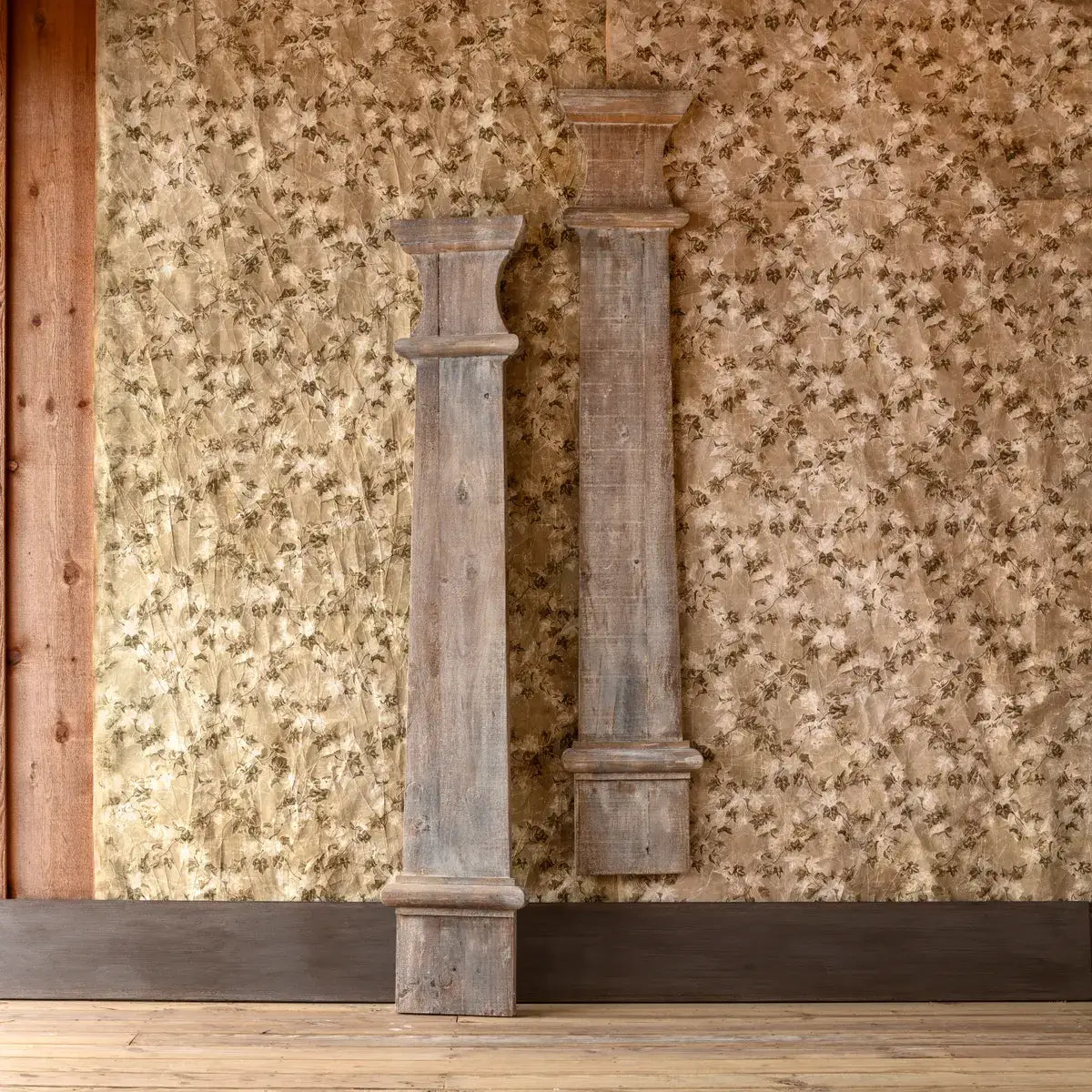 Handcrafted Wood Column Facade - Decorative Pillar Cover for Home & Garden, Perfect for Porch, Patio, and Wedding Decor