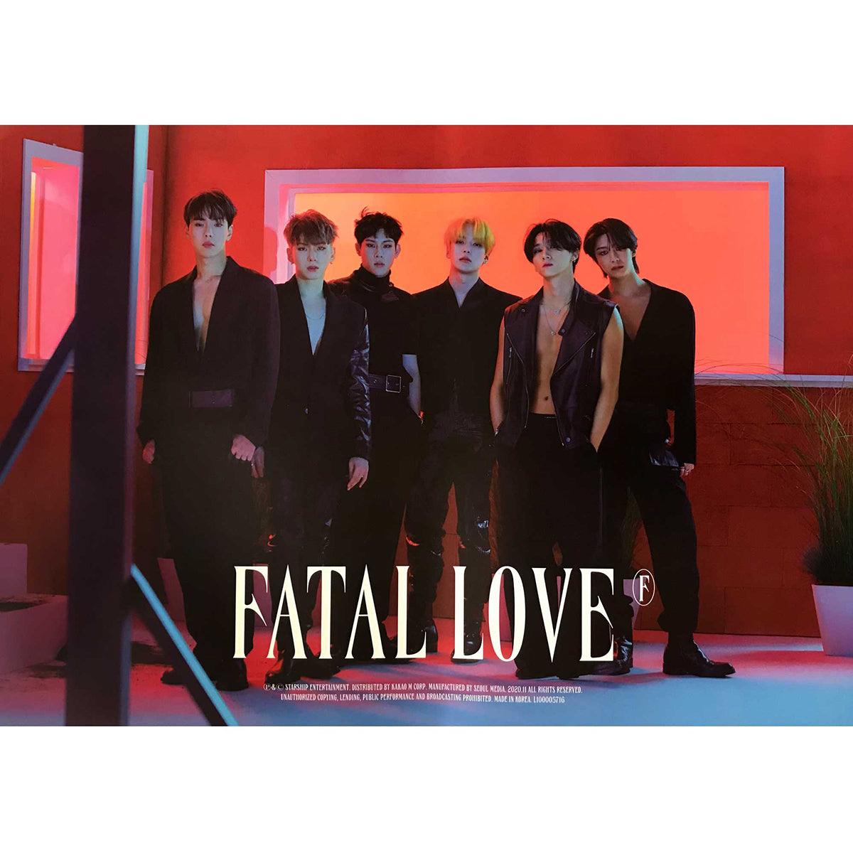 MONSTA X 3rd Album 'FATAL LOVE' Official Poster - Kpop Wall Decor for Bedroom, Office & Fan Collection
