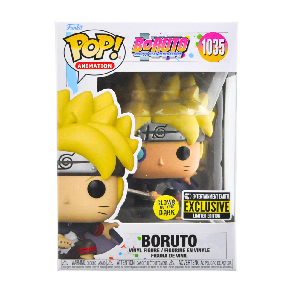 Funko Pop! Boruto Uzumaki Glow in The Dark Vinyl Figure - Entertainment Earth Exclusive - Perfect for Anime Collectors and Boruto Fans