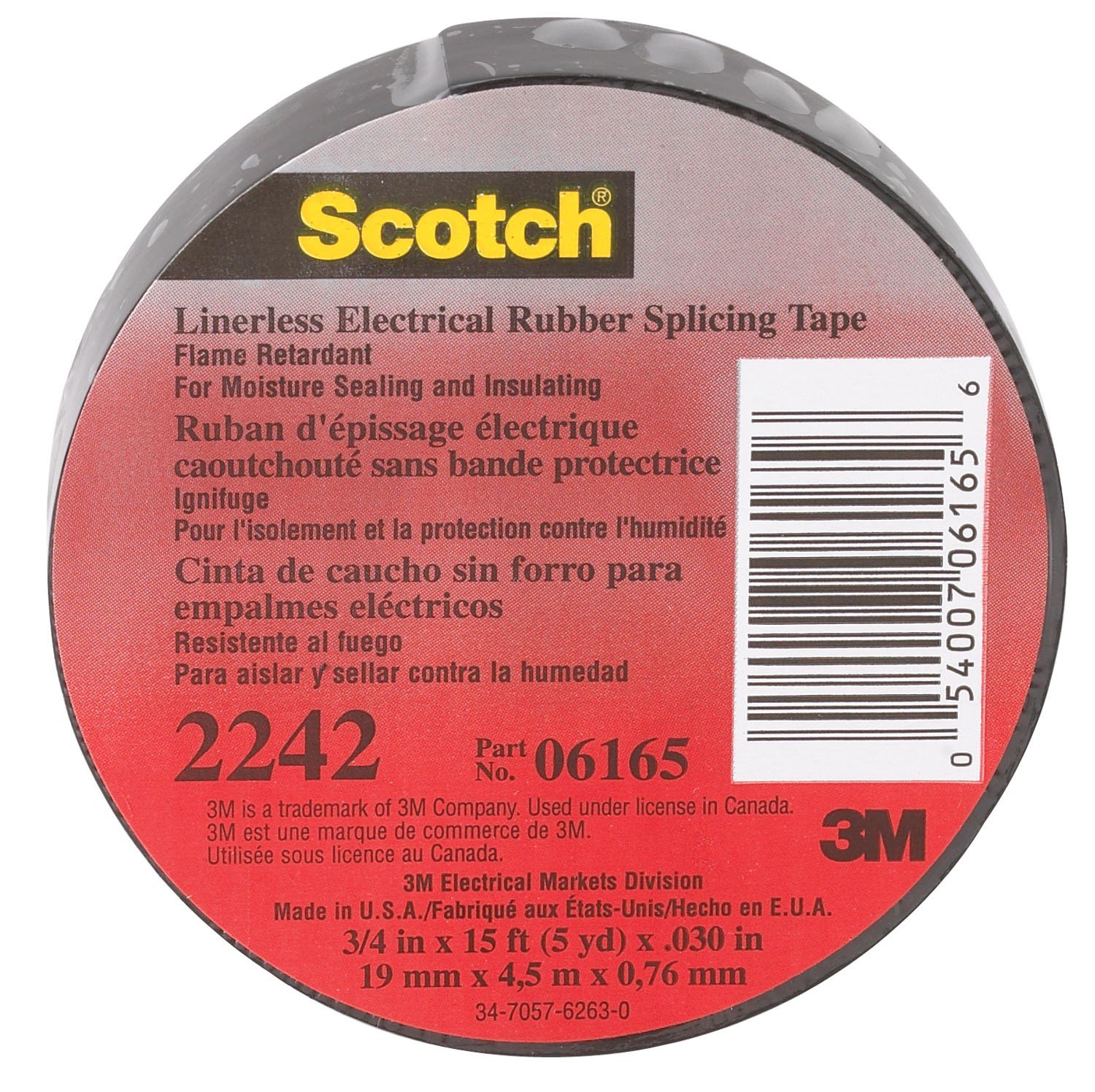 3M 6165-BA-10 Linerless Splicing Tape - High Performance Adhesive Tape for Packaging, Sealing & Industrial Applications