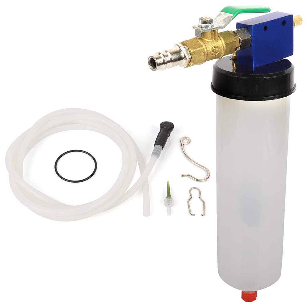 SCITOO Universal Brake & Clutch Fluid Bleeder Kit - Pneumatic Vacuum Pump Tool for Automotive Hydraulic Systems - Works with Cars, Trucks, Motorcycles - Perfect for DIY Brake Fluid Changes & Clutch Maintenance
