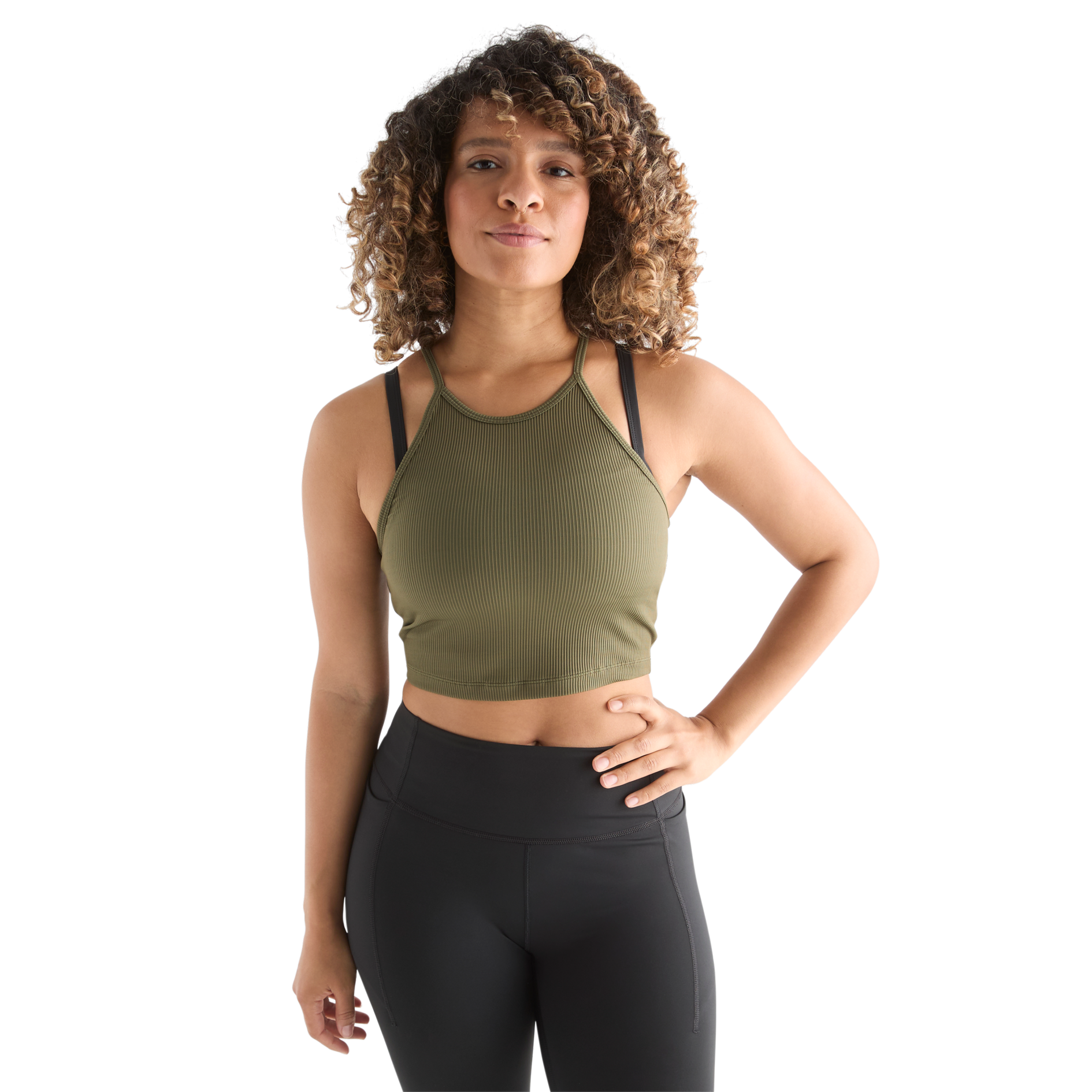 Women's Ribbed Halter Crop Tank Top - Sexy Sleeveless Summer T-Shirt for Women - Perfect for Beach, Gym, and Casual Outfits
