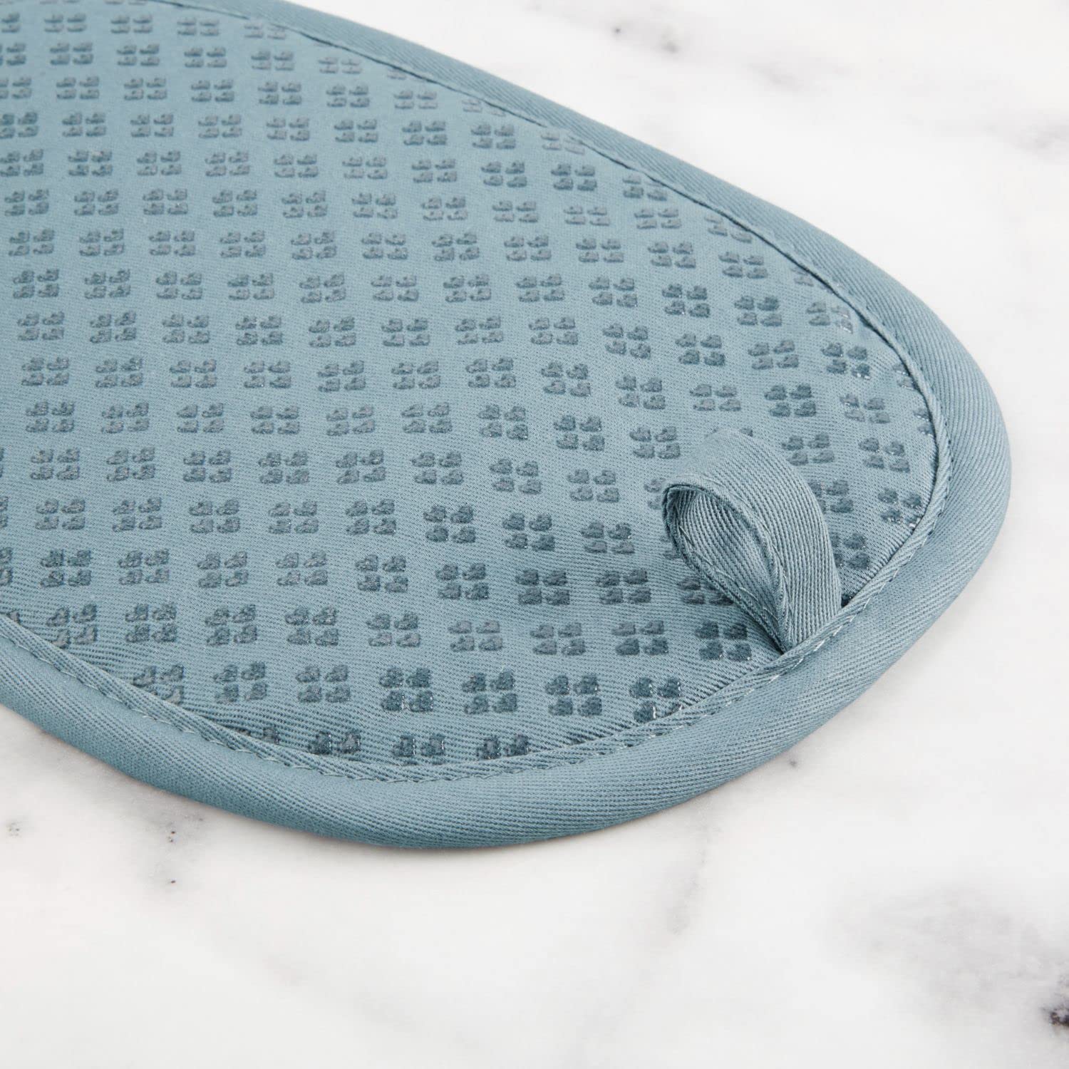 KitchenAid Asteroid Pot Holder Set of 2 - Heat Resistant Oven Mitts, 6.5x10 Inch Blue Silicone Trivet for Hot Pots & Pans - Perfect for Cooking, Baking & Serving in Kitchen