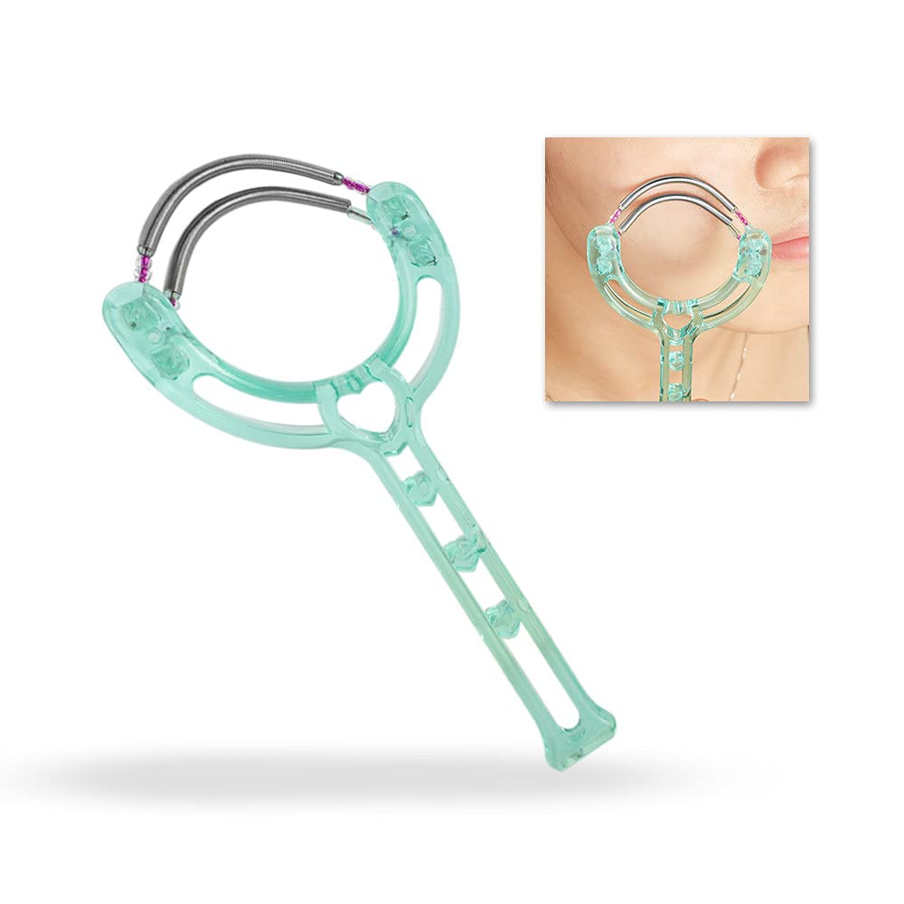 Best Facial Hair Remover for Women - Spring Epilator for Upper Lip, Chin, Cheeks & Sideburns | Painless Hair Removal Tool for Smooth Skin at Home & Travel