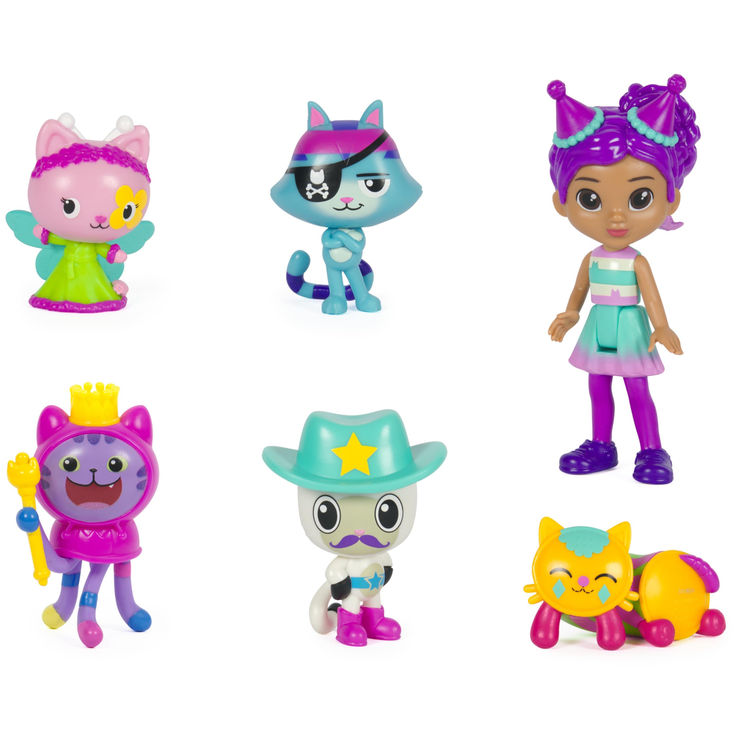 Gabby's Dollhouse Celebration Themed Playset - 5 Cat Toy Figures with Gabby Girl, Surprise Toys & Dollhouse Accessories for Kids Ages 3+ | Perfect for Birthday Gifts, Pretend Play & Collectible Fun